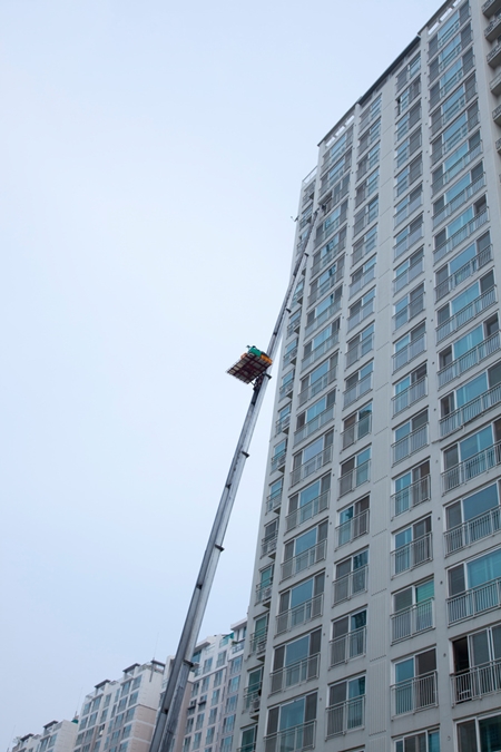 거제사다리차스카이차